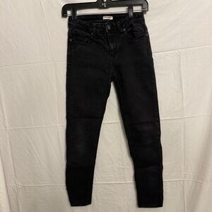 Black Orchid Womens Black Wash Jeans Mid Rise Skinny Stretch Size 6